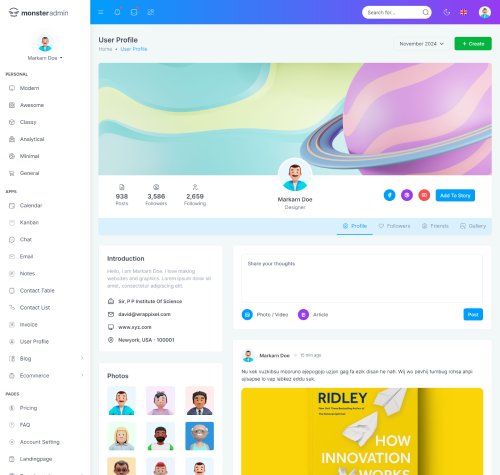 bootstrap admin template for crm